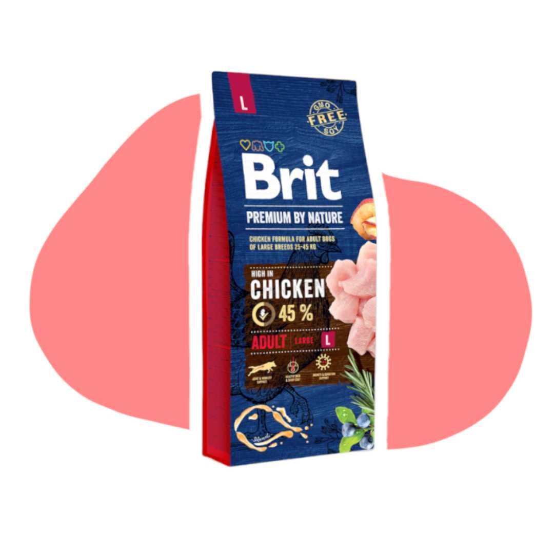 Brit Premium By Nature Adult Large L 15kg dla dorosłych dużych ras