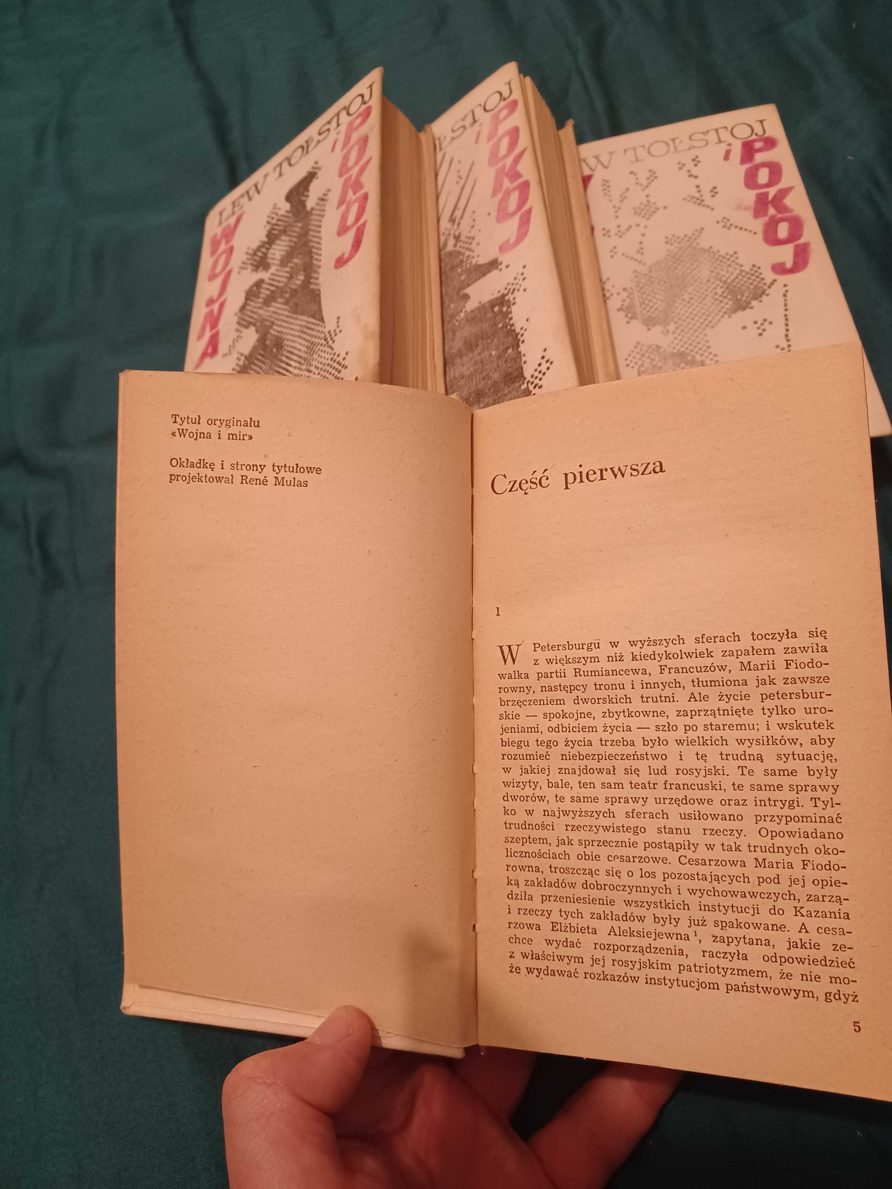 Lew Tołstoj "Wojna i pokój" 1-4, przekładu A. Stawara, PIW 1976r.
