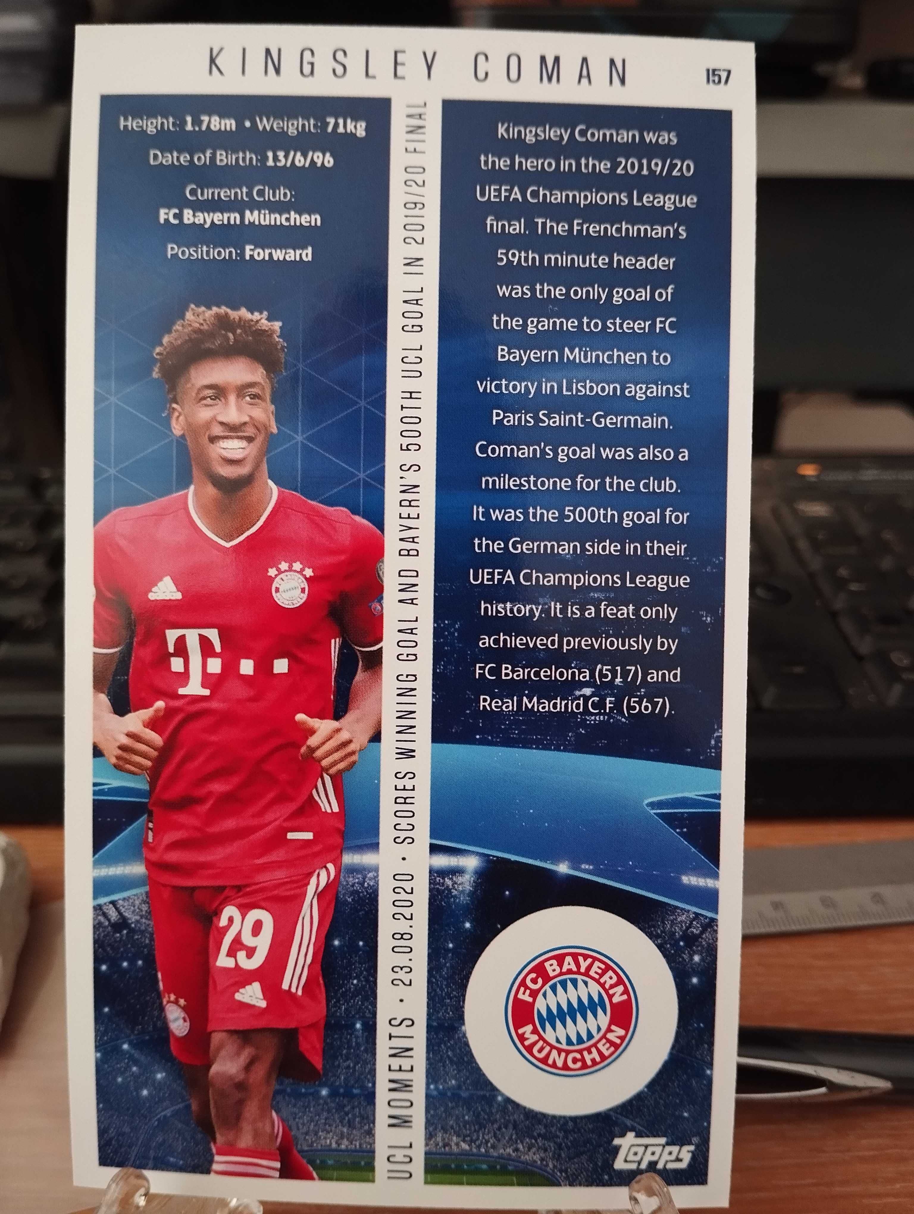 Topps Champions League 2020/2021 Best of the Best (ler Descrição)