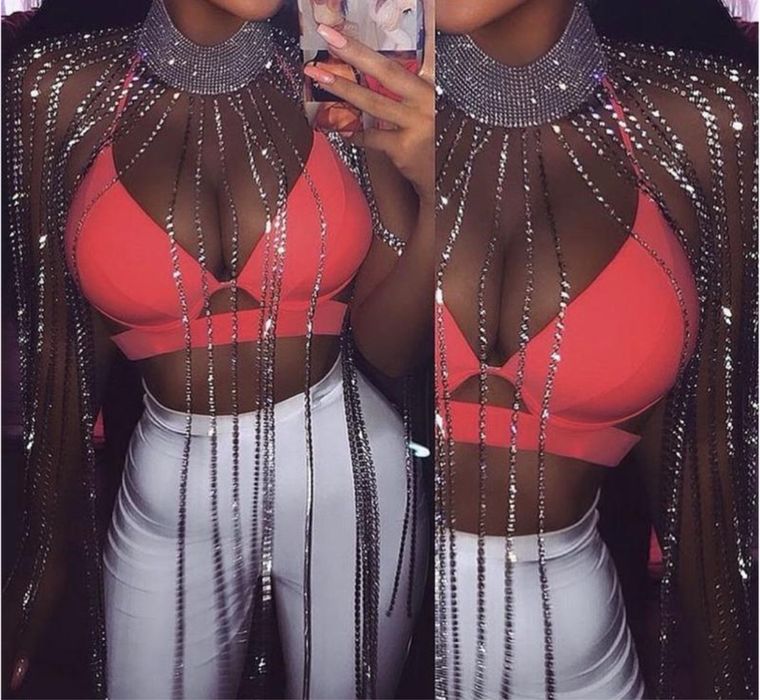 Стрази аксесуар, чокер у стразах, стрази плаття, прикраса для одягу