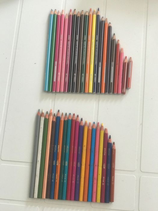 Lápis de cor aguarela Giotto e Evolution Bic