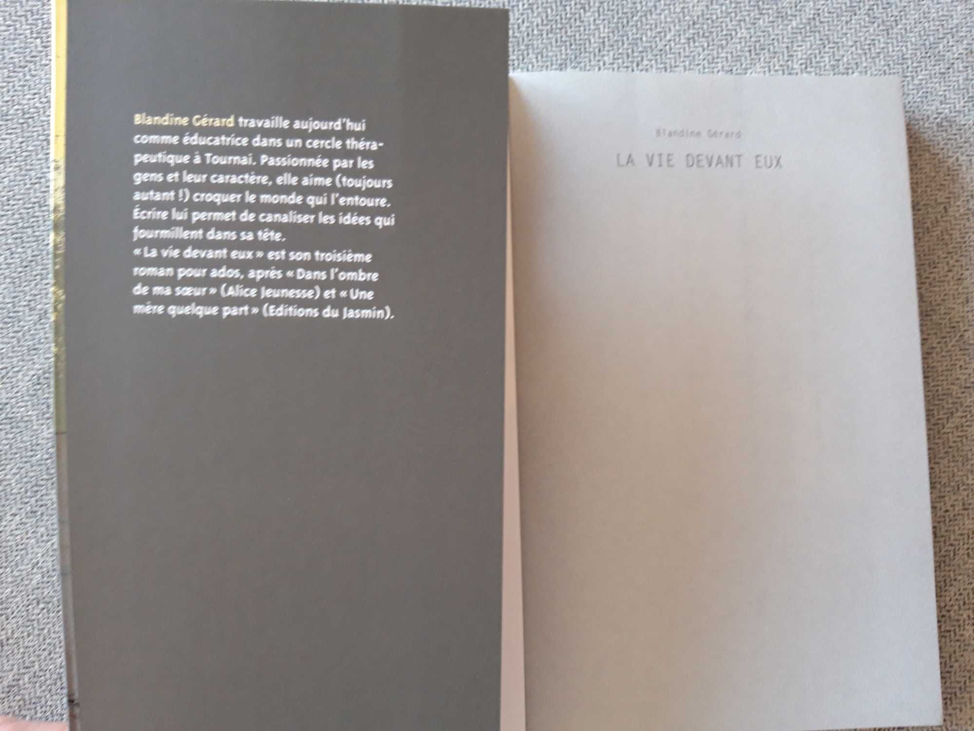 Livro "La vie devant eux" de Blandine Gérard
