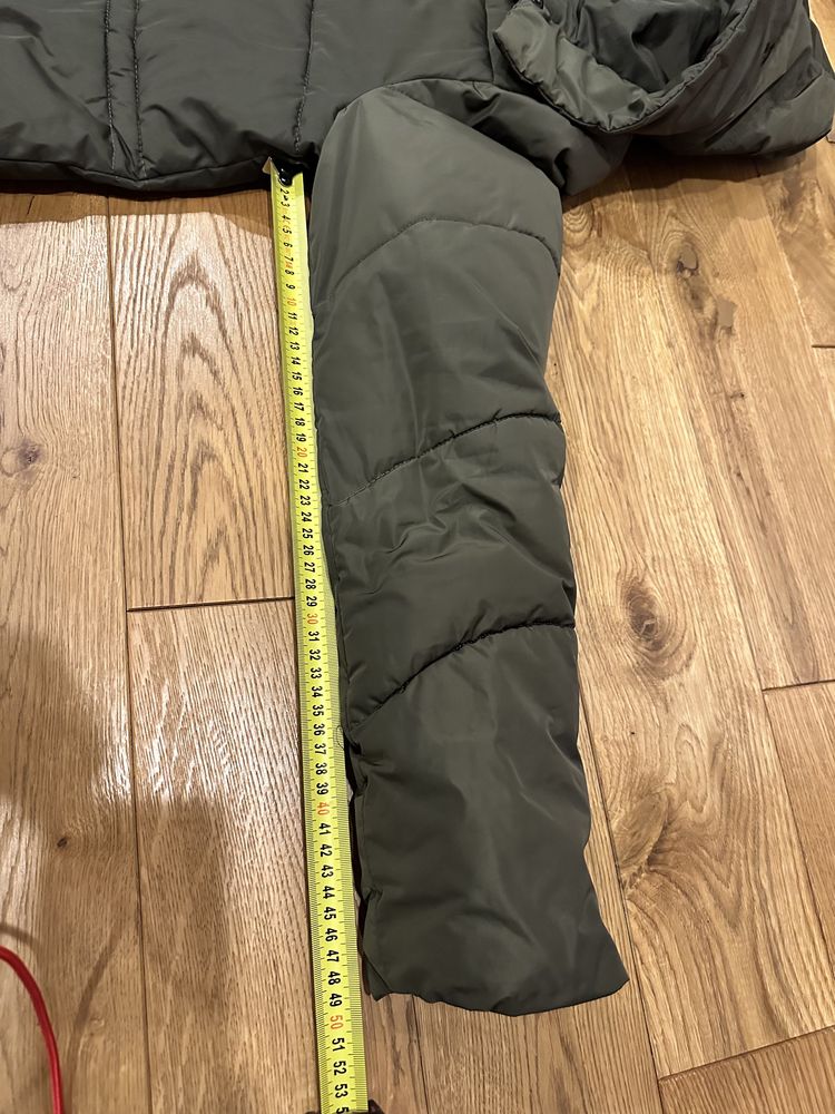 Khaki kurtka zimowa damska ciepla XL