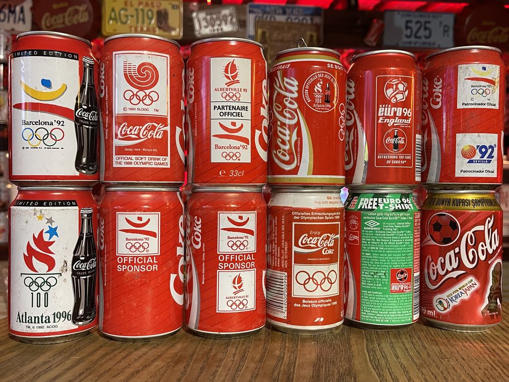 Latas Coca-Cola vários temas