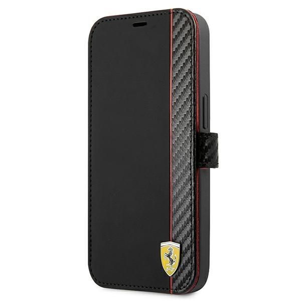 Etui Ferrari On Track Carbon do iPhone 13 Mini 5,4" - Czarny