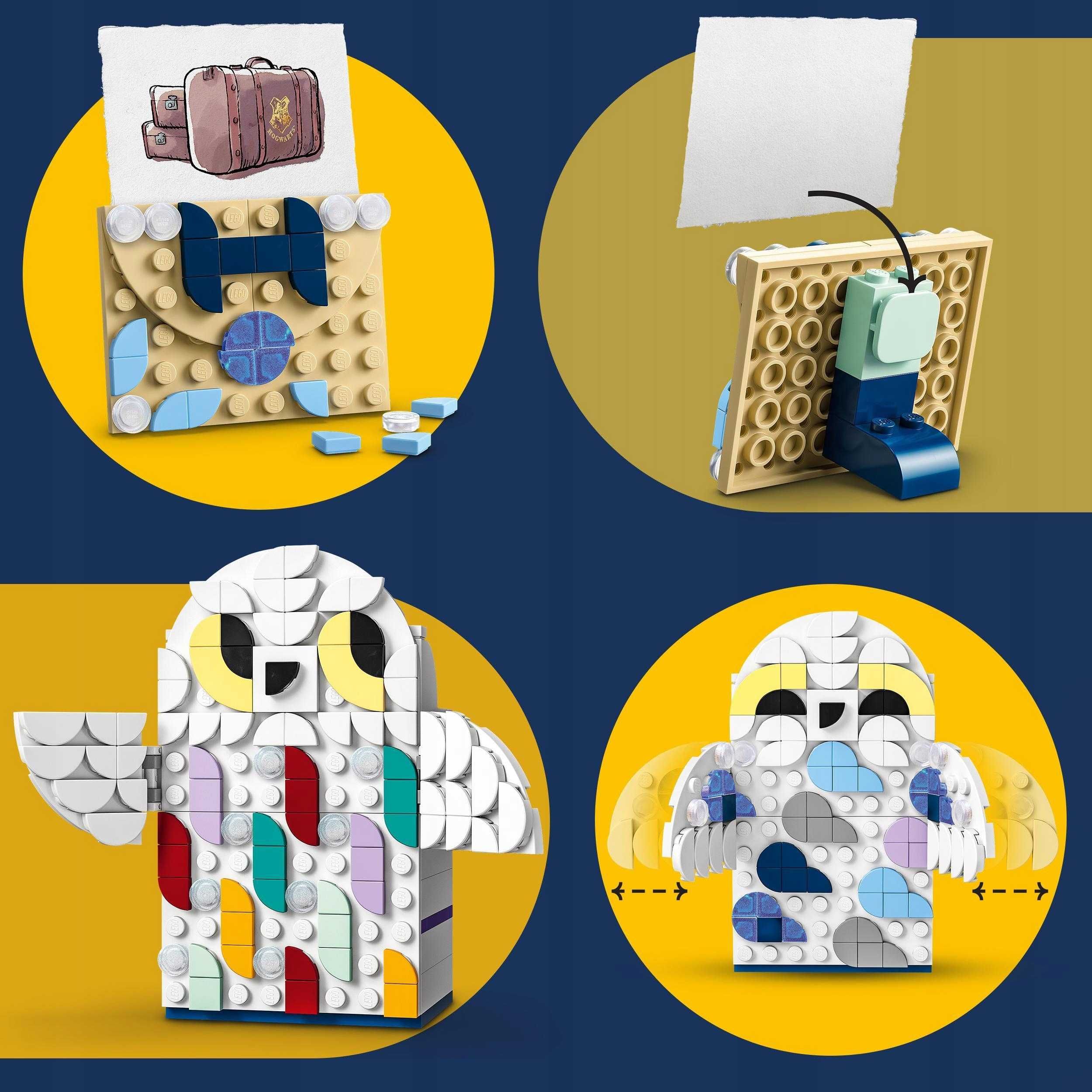 LEGO DOTS Pojemnik na długopisy Sowa Hedwigi Harry Potter + GRATIS