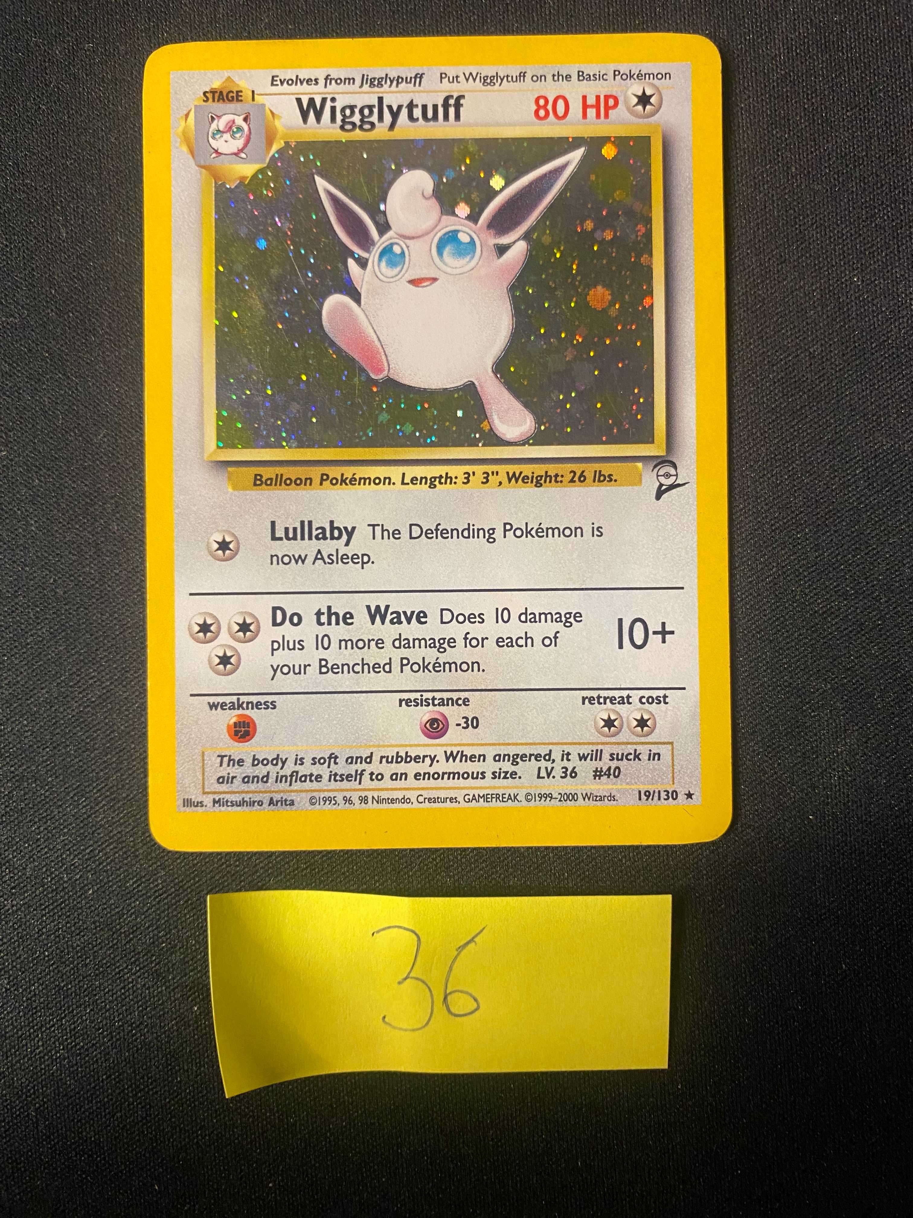 Karta Pokemon Wigglytuff 19/130 Base Set 2