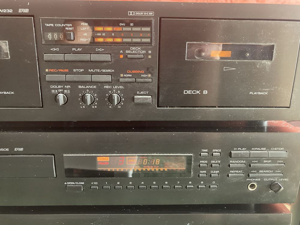 Wieża Yamaha Amplituner RX-450,odtwarzacz CDX-550E,