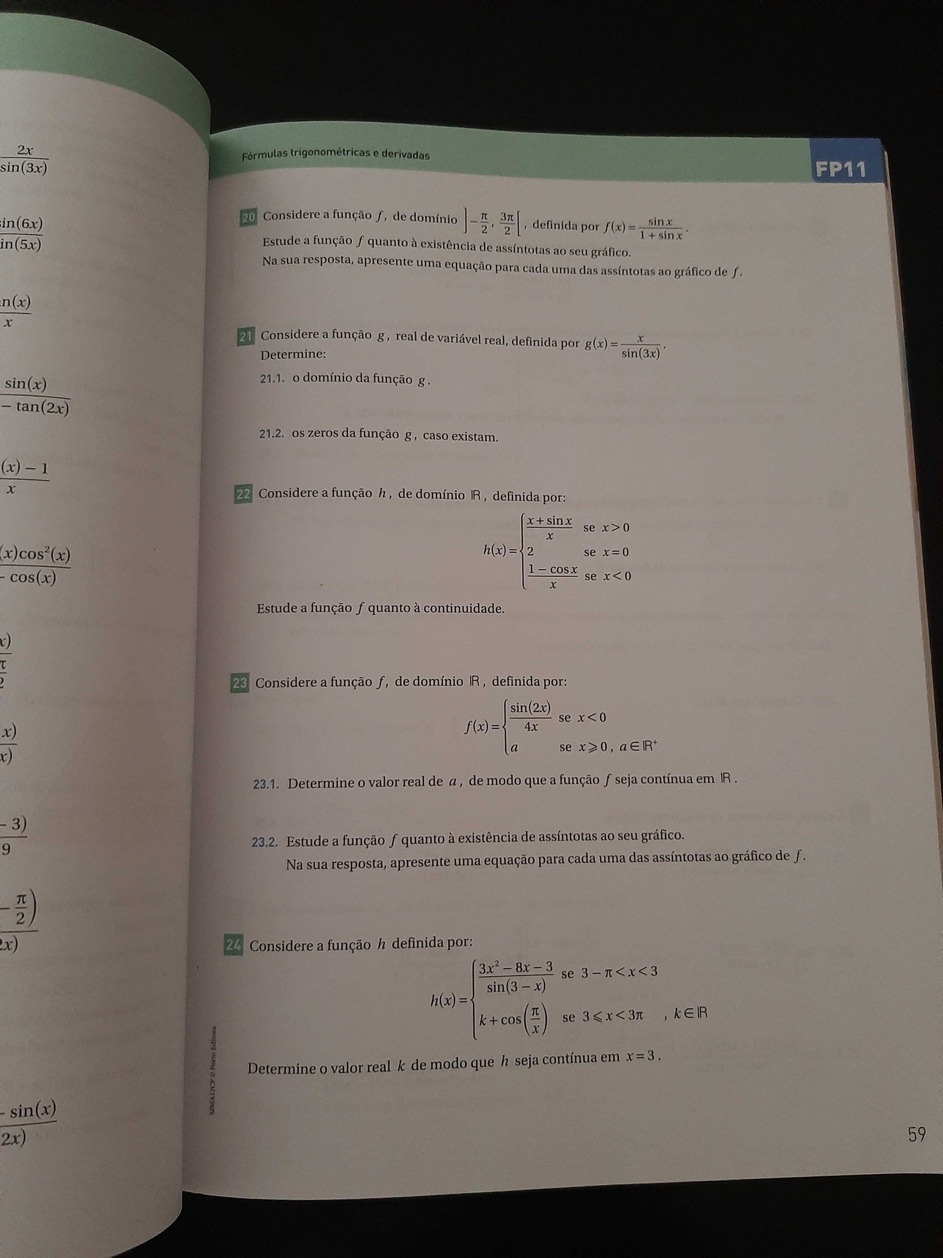 Caderno de Fichas - Matemática A 12º ano