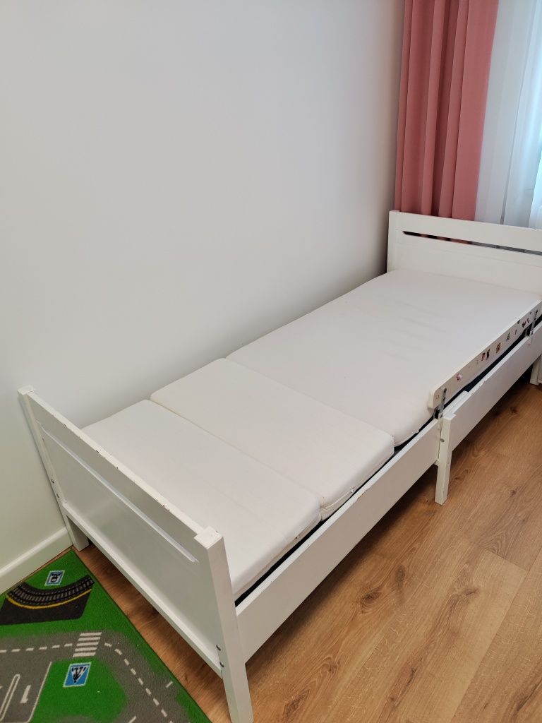 Łóżko dziecięce rozsuwane Ikea rośnie z dzieckiem rozkładane