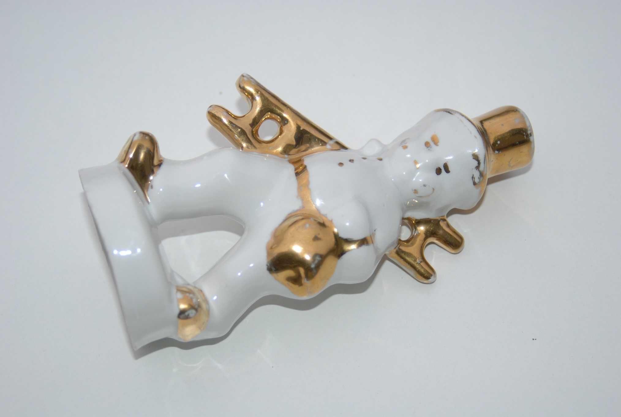 Stara figurka kominiarza kominiarz porcelana antyk
