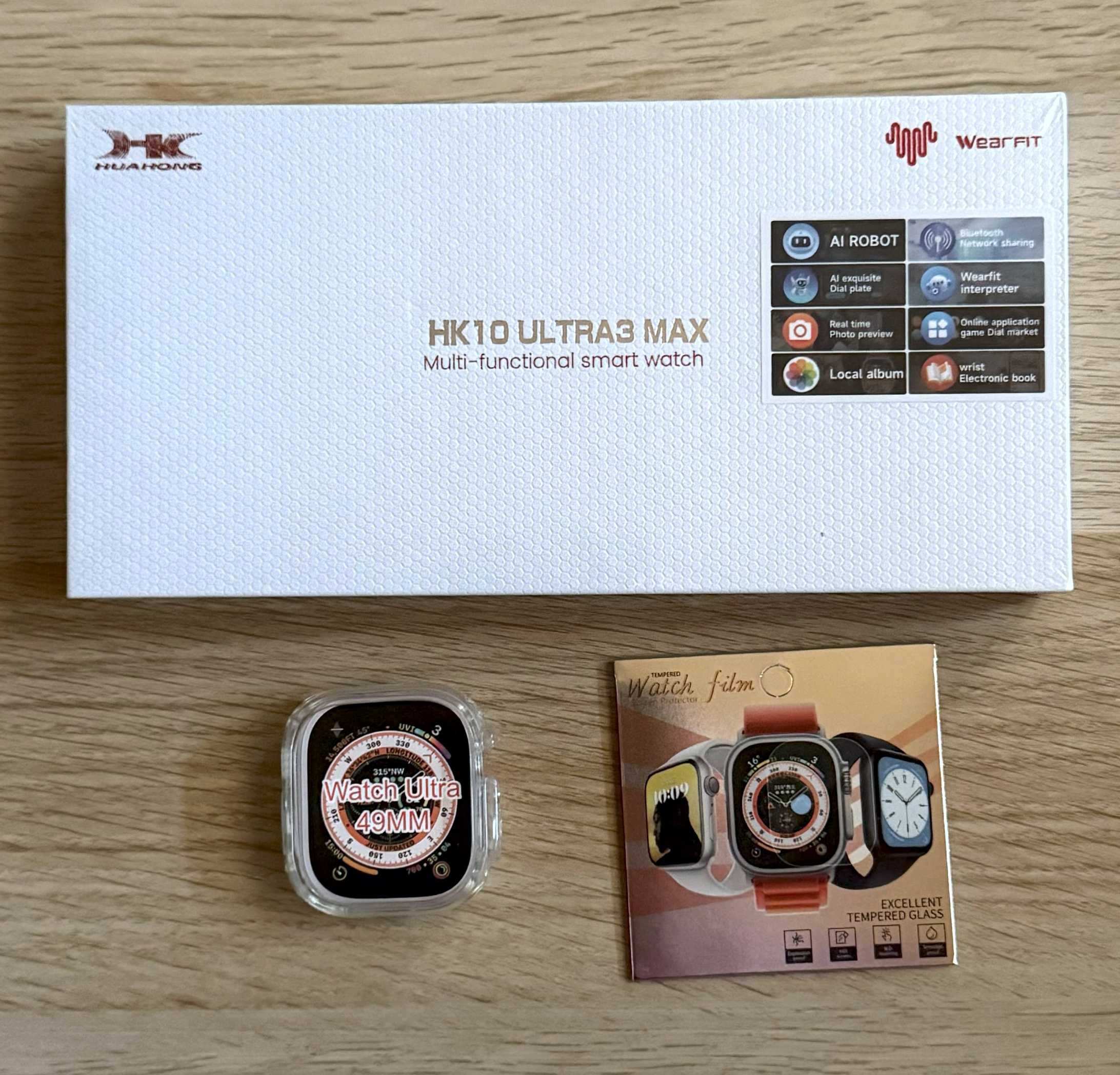 Smartwatch HK10 Ultra3 Max 2,02" AMOLED PL czarny