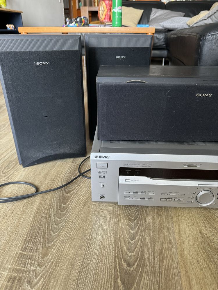 amplificafor sony com colunas e subwoofer