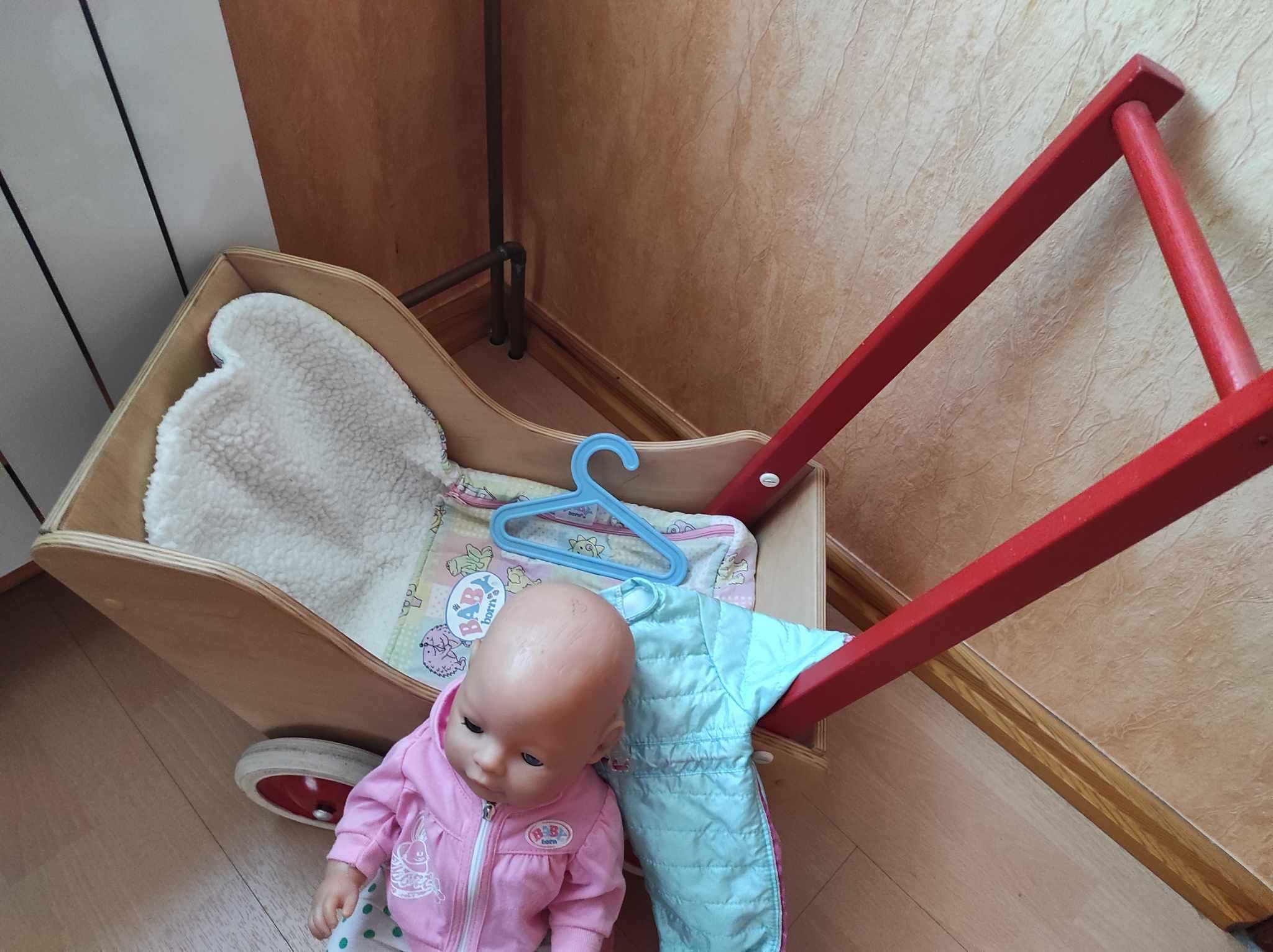 wózek eko z lalką baby born+ akcesoria