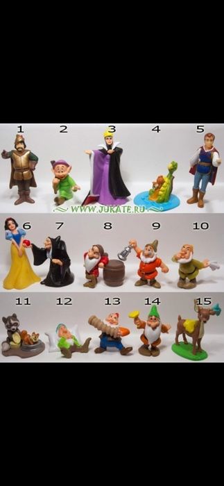 Продам серии Киндер Белоснежка, Черепахи, Феи