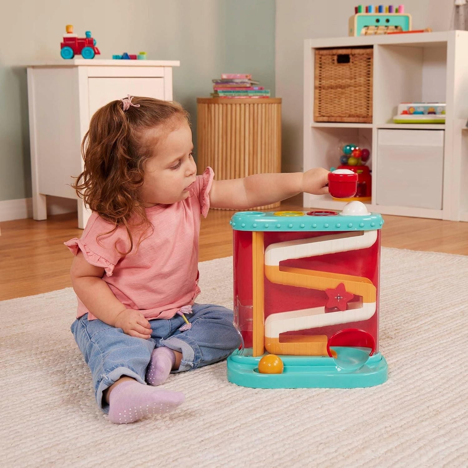 Battat B.Toys Przebijanka Kulodrom Wbijak Piłki Młotek Przebijak