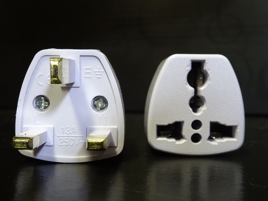 Adapter Wtyczka Przejściówka Redukcja PL / UK POLSKO - ANGIELSKA