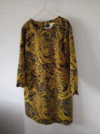 Sukienka tunika jesien vintage wzory hm