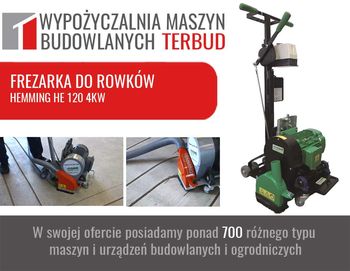 Frezarka do rowków pod ogrzewanie podłogowe. Wypożyczalnia.