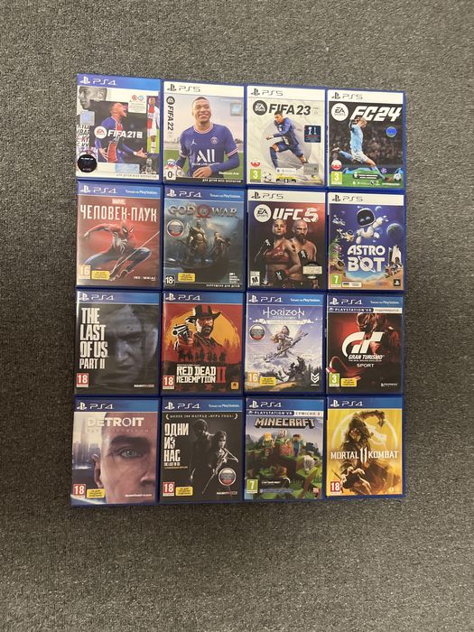 Колекція діцензійних дисків до ps 4 ps 5 playstasion 4