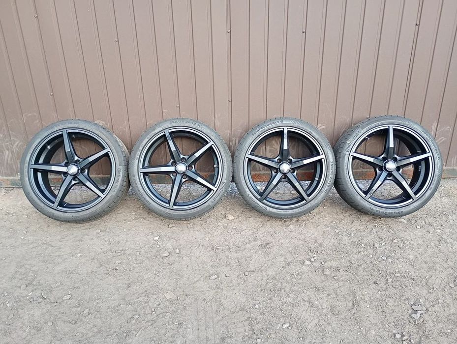 OZ 19' 5x112 et35 vw audi seat skoda bmw + Continental 255/35 zr 19 xl