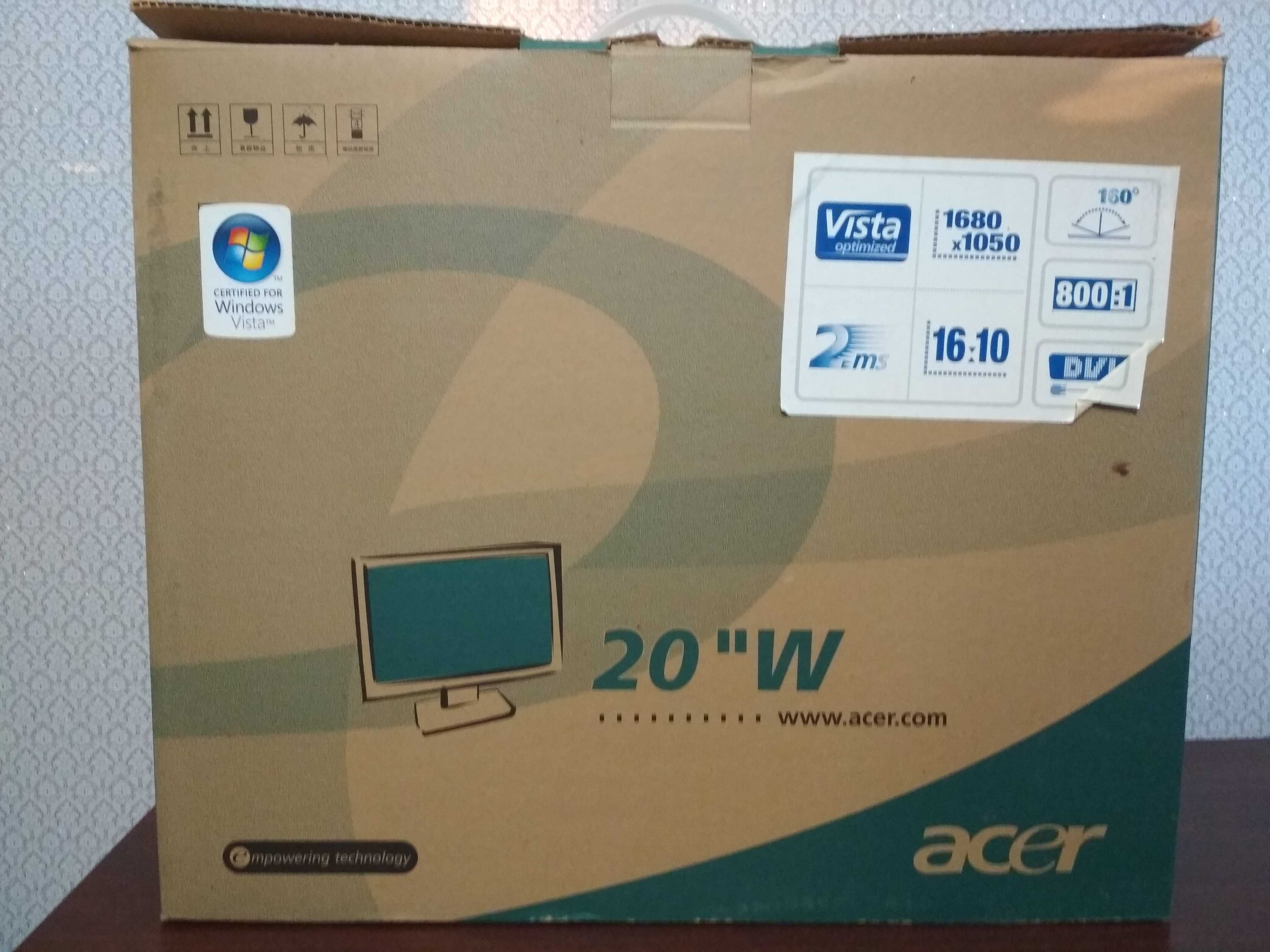 LCD монітор до комп"ютера ACER модель AL2016W