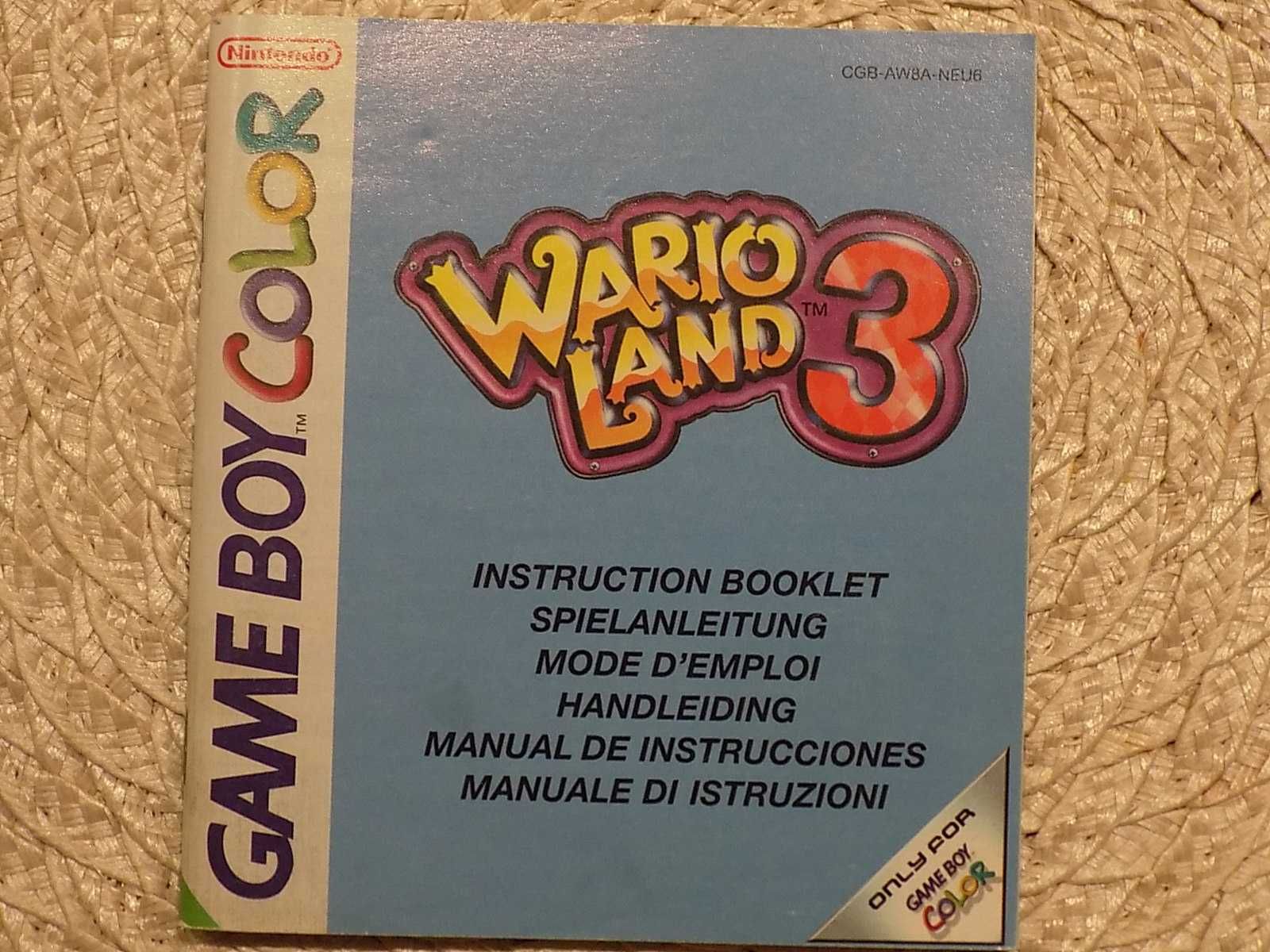 Wario Land 3- Nintendo Game Boy Color GBC, Game Boy Advance/GBA SP bdb