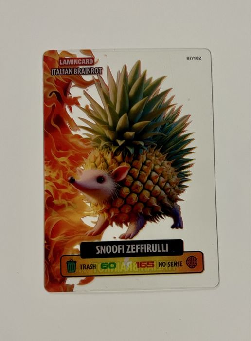 Karta Lamincard Italian Brainrot SNOOFI ZEFFIRULLI Nowa