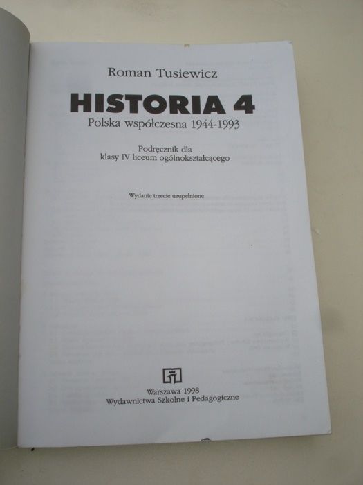 Historia 4, Polska wspolczesna 1944r - 1993r