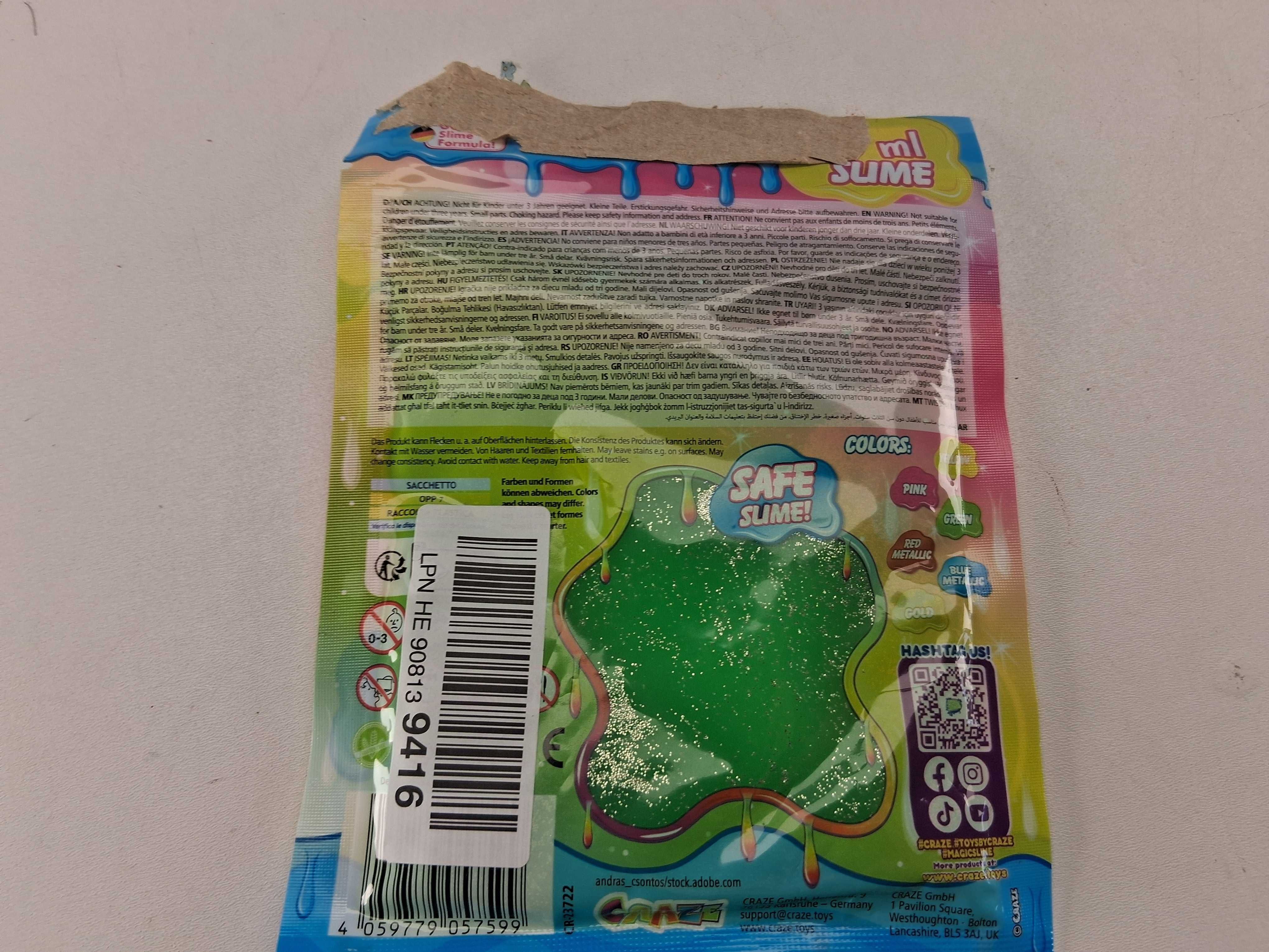 K061 Craze Magic Slime Glutek 75ml Brokatowy Glutek