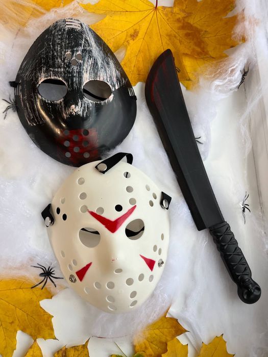 Маска Хеллоуин Крик Джейсон Тыква Джокер Череп цветной Мумия Пила
