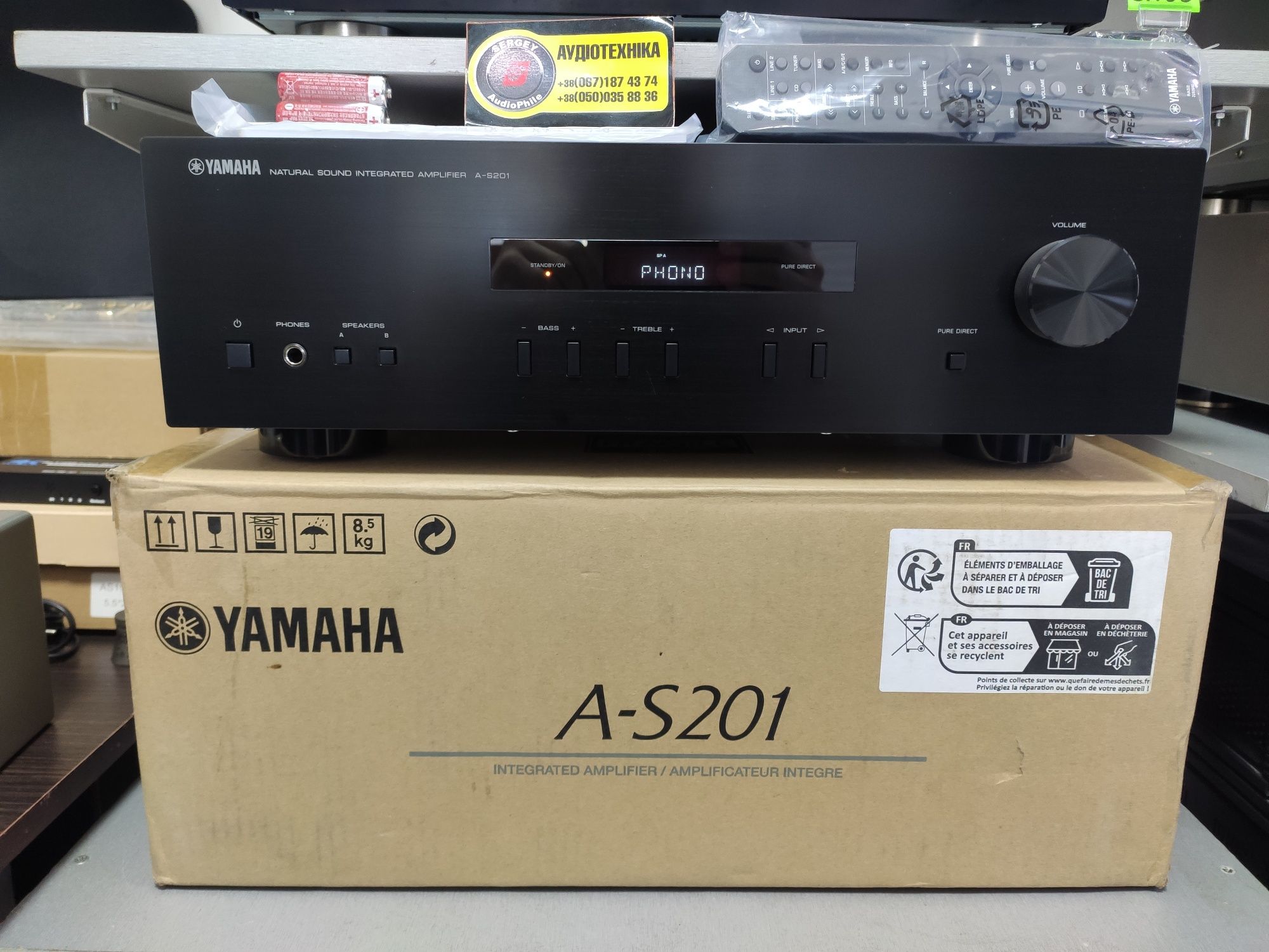 НОВЫЙ! Hi-Fi Стерео усилитель Yamaha A-S201. 2х100 Вт. Малайзия