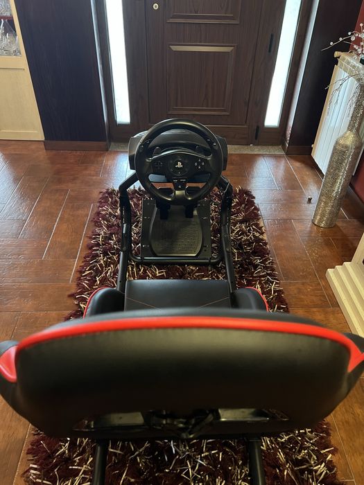 Volante e pedais com cadeira