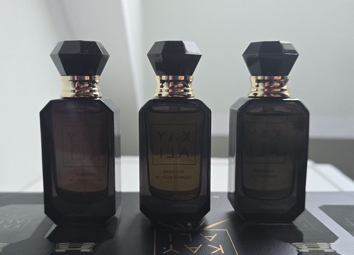 Kayali 3 x 10ml Oudgasm Cafe Oud, Tabasco Oud, Vanilla Oud