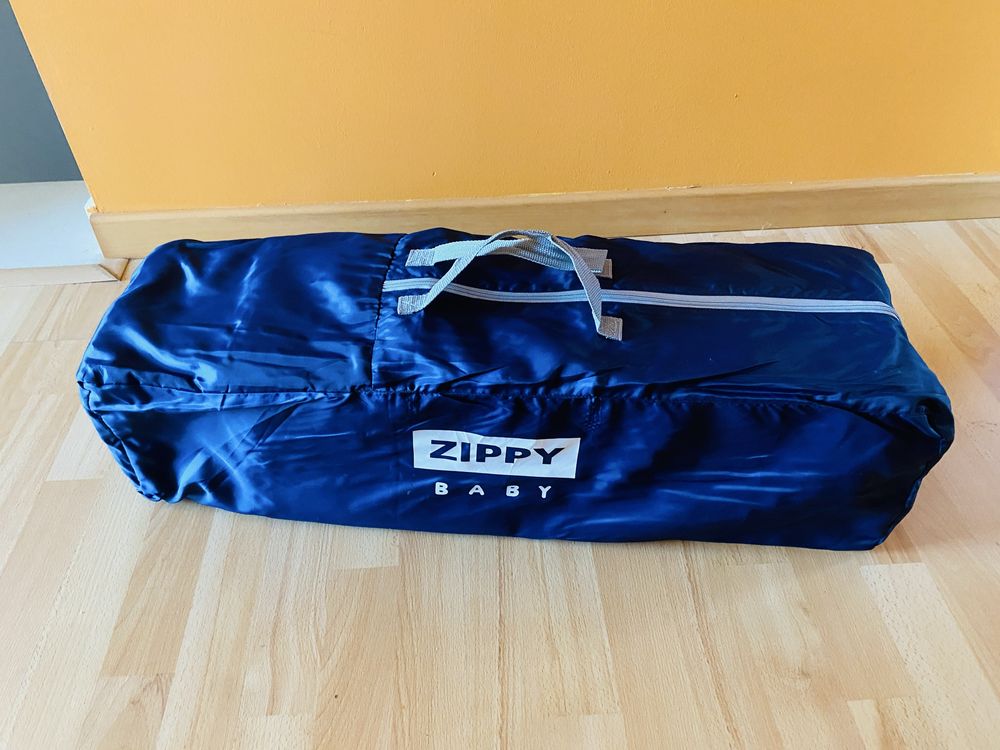 Cama viagem zippy Azul (usada 2 vezes) como nova.