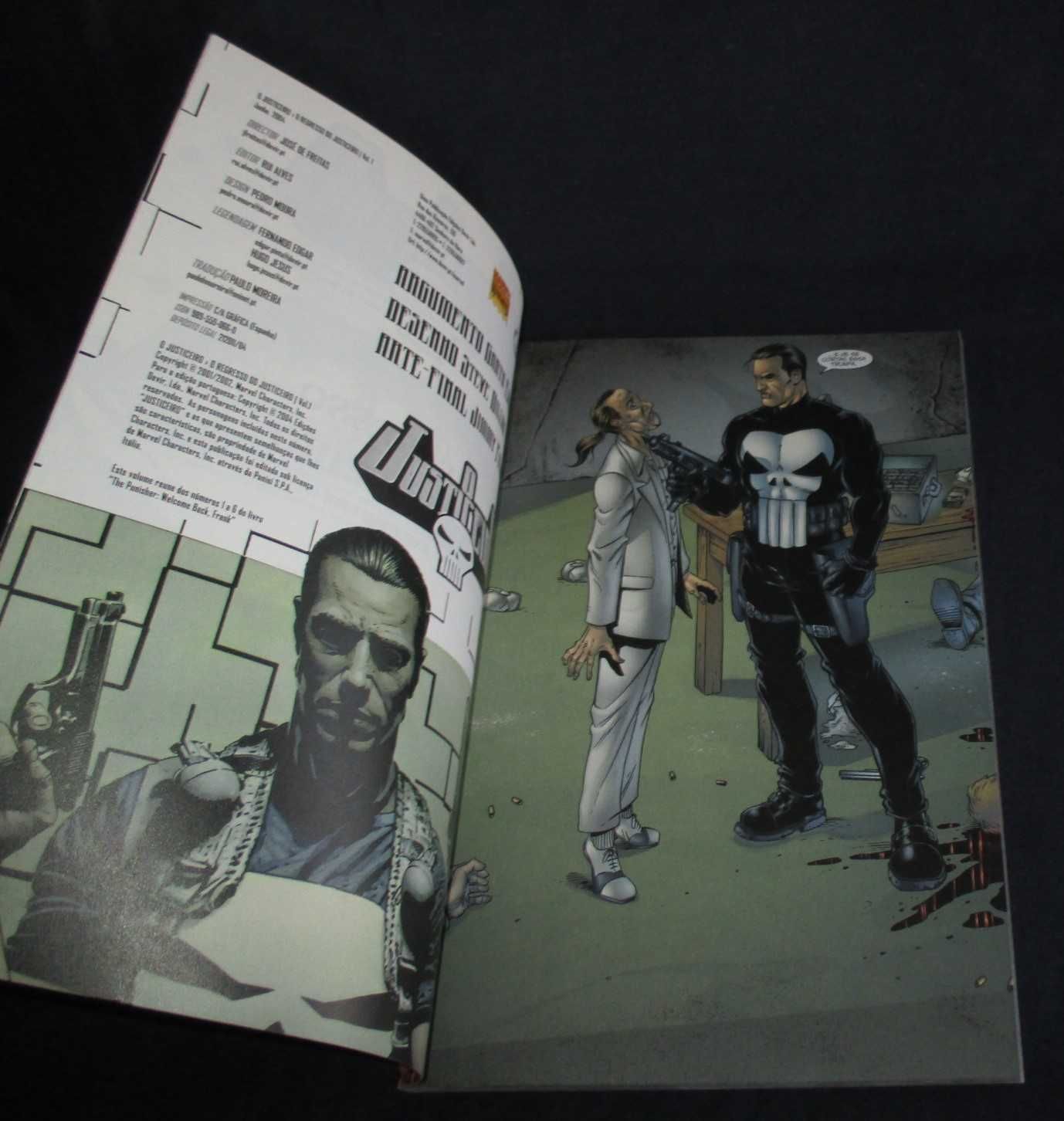 Livros BD O Regresso do Justiceiro 1 e 2 Devir Marvel