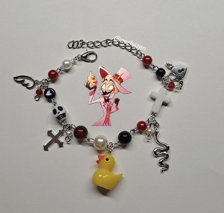 Bransoletka Hazbin Hotel Lucyfer Pinterest Alternative Coquette opis!