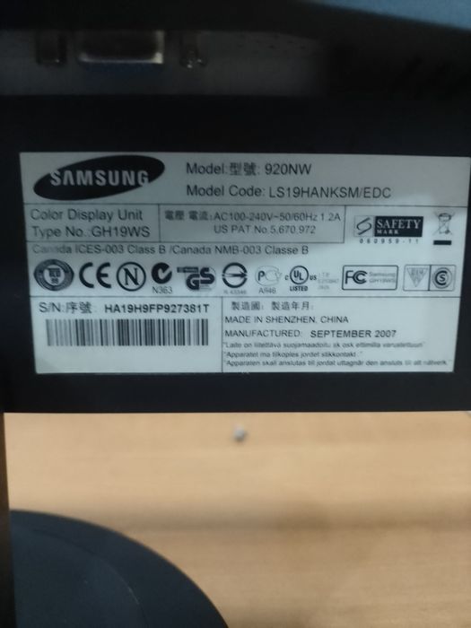 SAMSUNG SyncMaster 920nv