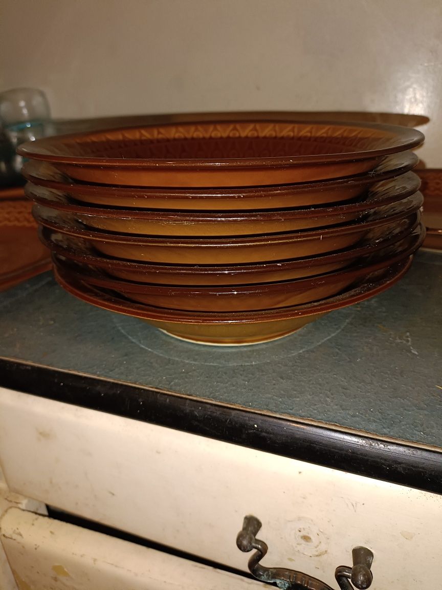 Zestaw talerzy porcelanowych Chodzież PRL
