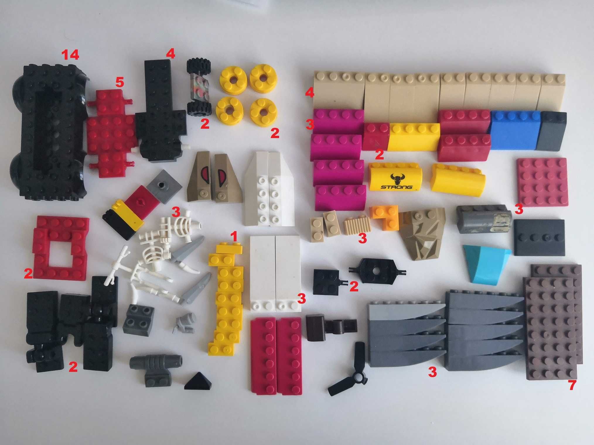 Лего колеса, пластины, скосы, брики, LEGO детали поштучно
