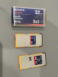 2 cartões SxS da Sony 32 gb