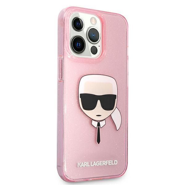 Etui Karl Lagerfeld do iPhone 13 Pro Max - Różowe Glitter