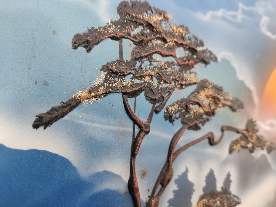 Piękny obraz z wypukłymi elementami