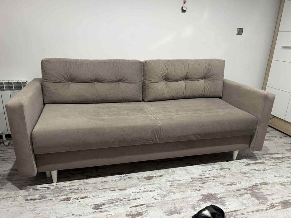 Duża rozkładana sofa kanapa