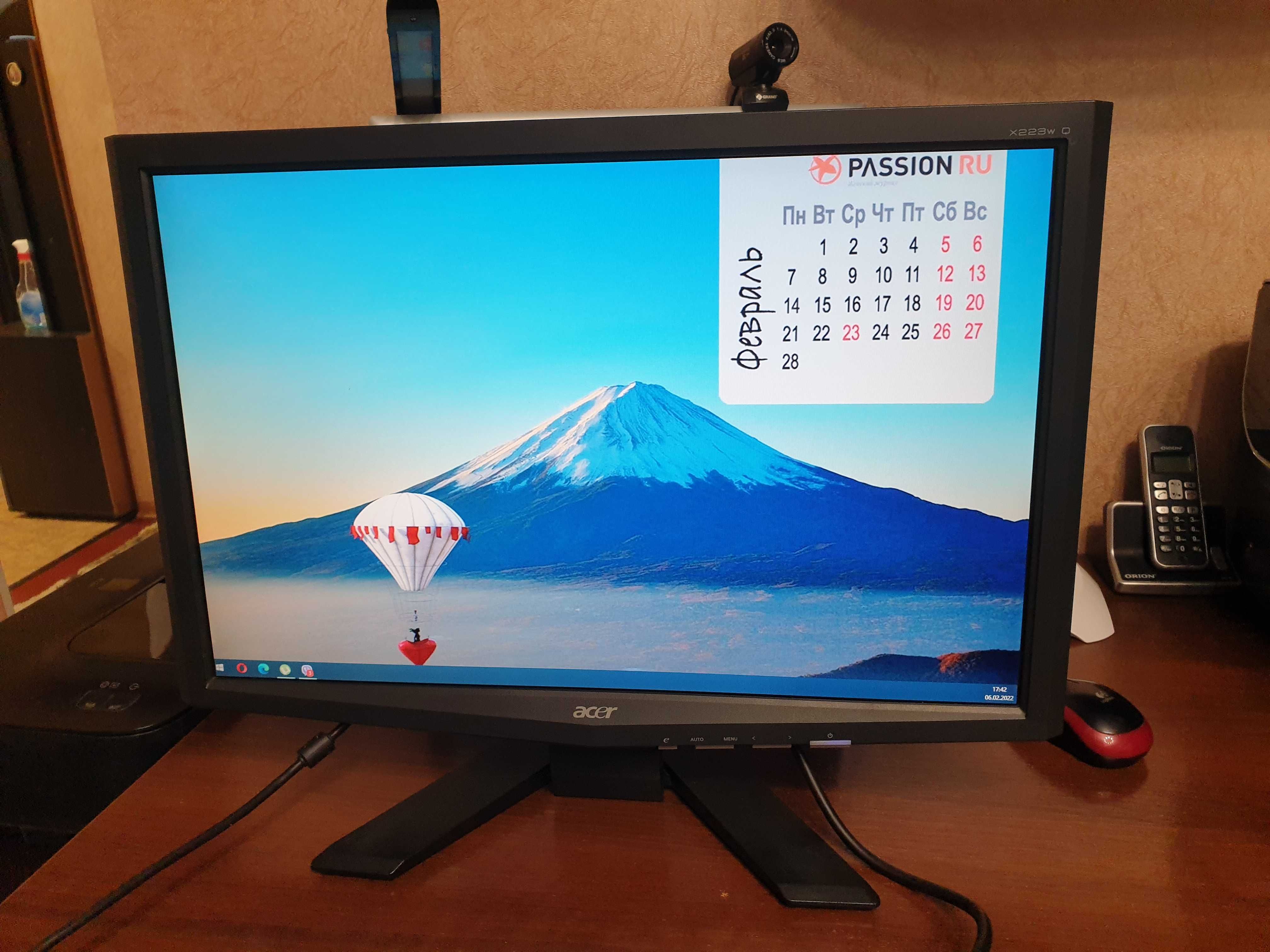 Монитор Acer x223w q 22- дюймf
