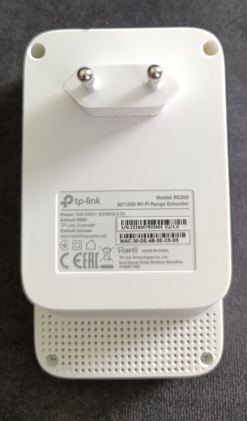 Wzmacniacz Sygnału Wi-Fi TP-Link RE300 (2.4G/5G) - Idealny