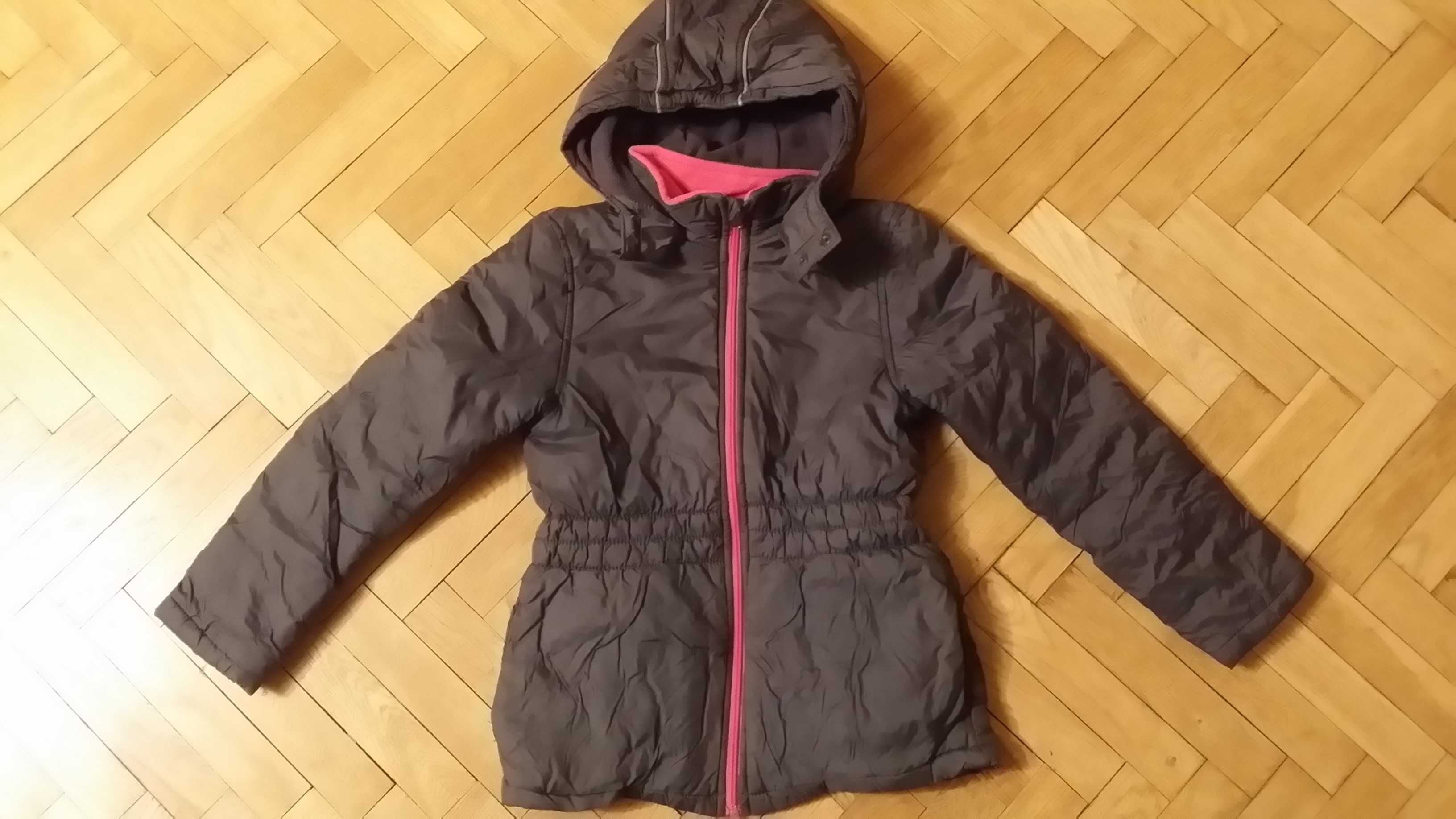 Zimowy płaszcz płaszczyk dla dziewczynki rozmiar 140 Pocopiano