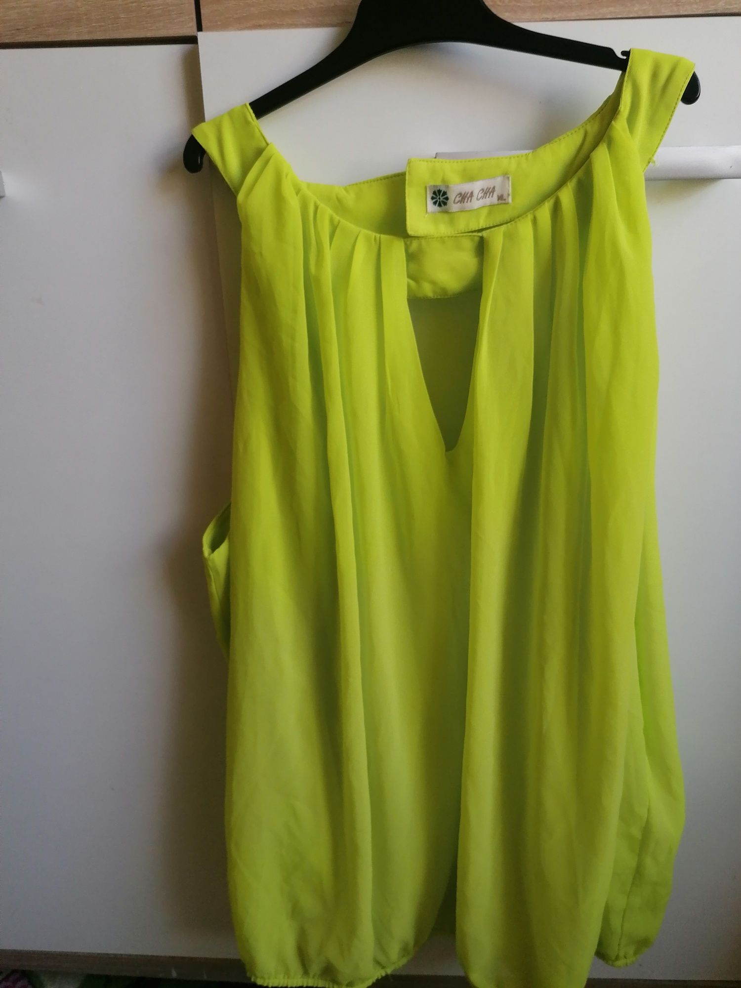 Neonowa zielona bluzka damska xl/xxl