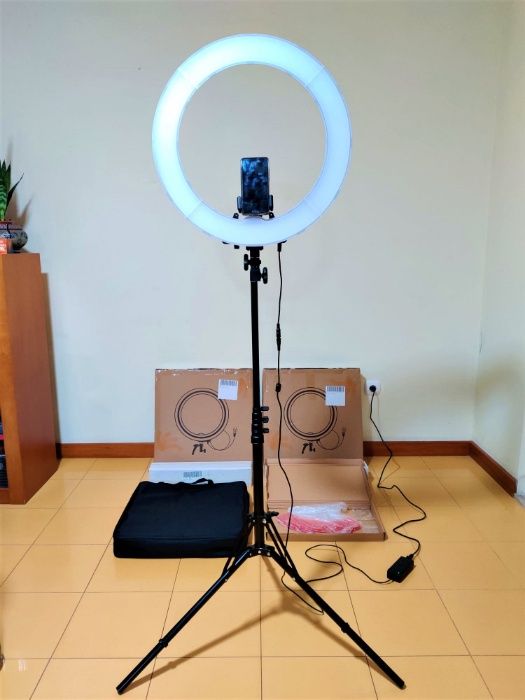 [NOVO] Ring Light Profissional [48 cm] Tripé Extensível [70 - 190 cm]