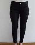 Esprit czarne skinny rurki wysoki stan woskowane spodnie xl w32 l32
